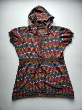2010s Vanity Babydoll Polka Dot Hooded Top Sz L